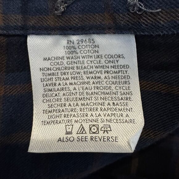 Pendleton Shirt Mens Medium Flannel Expedition Cotton Outdoors Blue Plaid - Picture 7 of 7